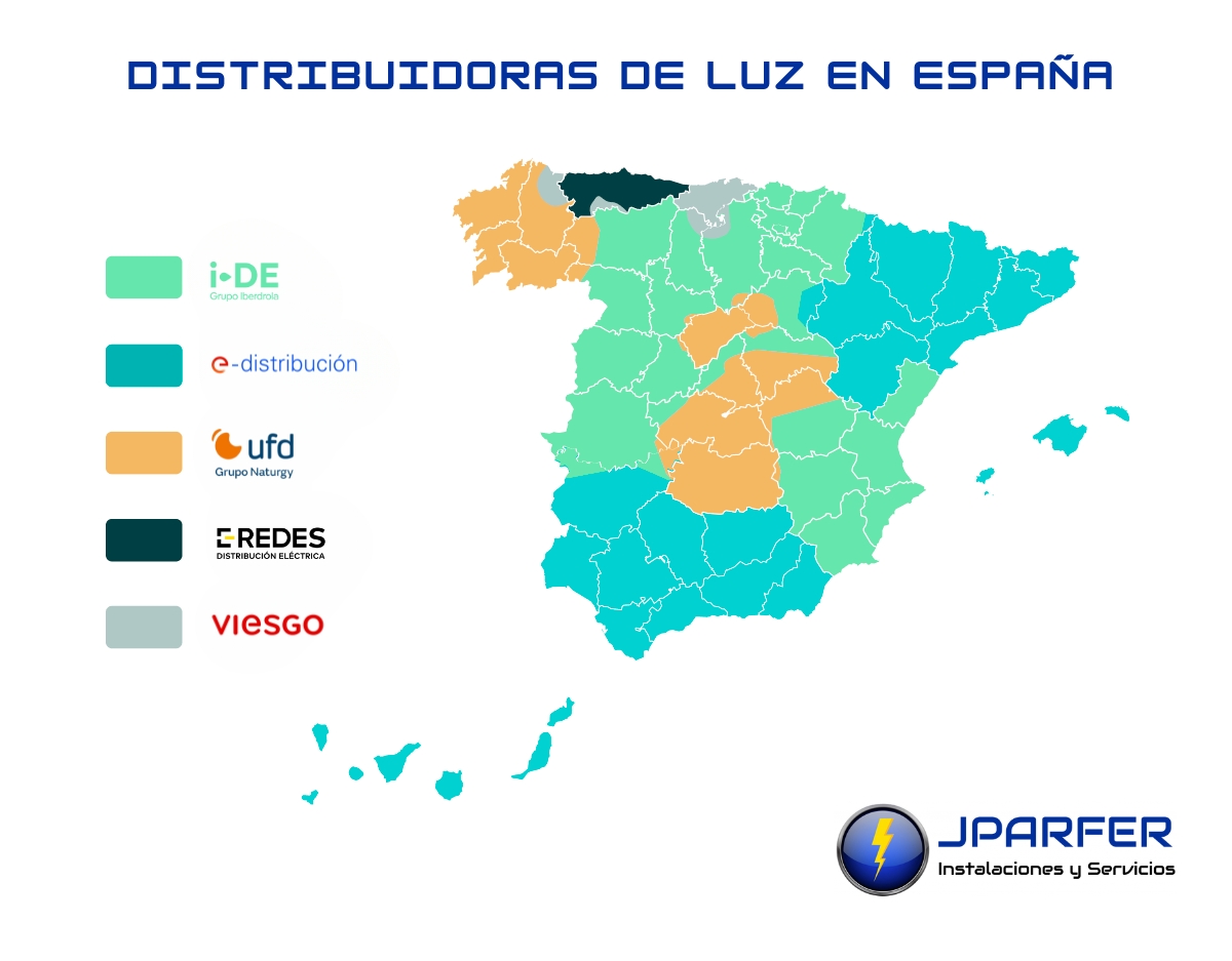 distribuidoras de luz en espana jparfer